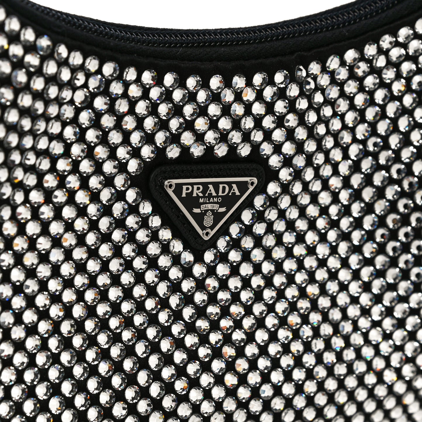 Satin Crystal Mini Re-Edition 2000 Bag Cristal