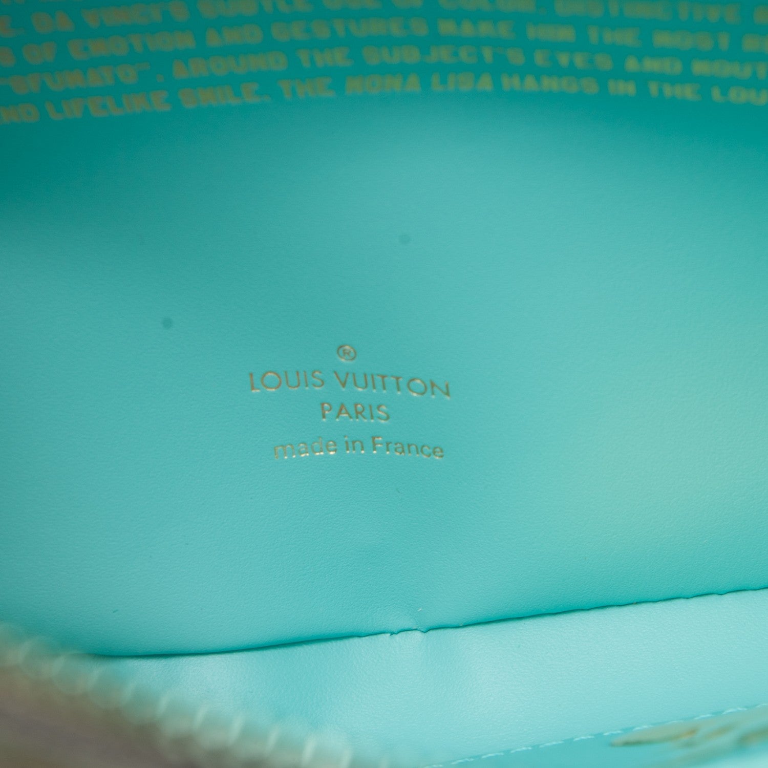 Louis Vuitton Masters Da Vinci Pochette Clutch Vert D’eau 8 of 16