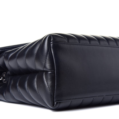 Saint Laurent Calfskin Y Quilted Monogram Medium Loulou Chain Satchel Black 8 of 9