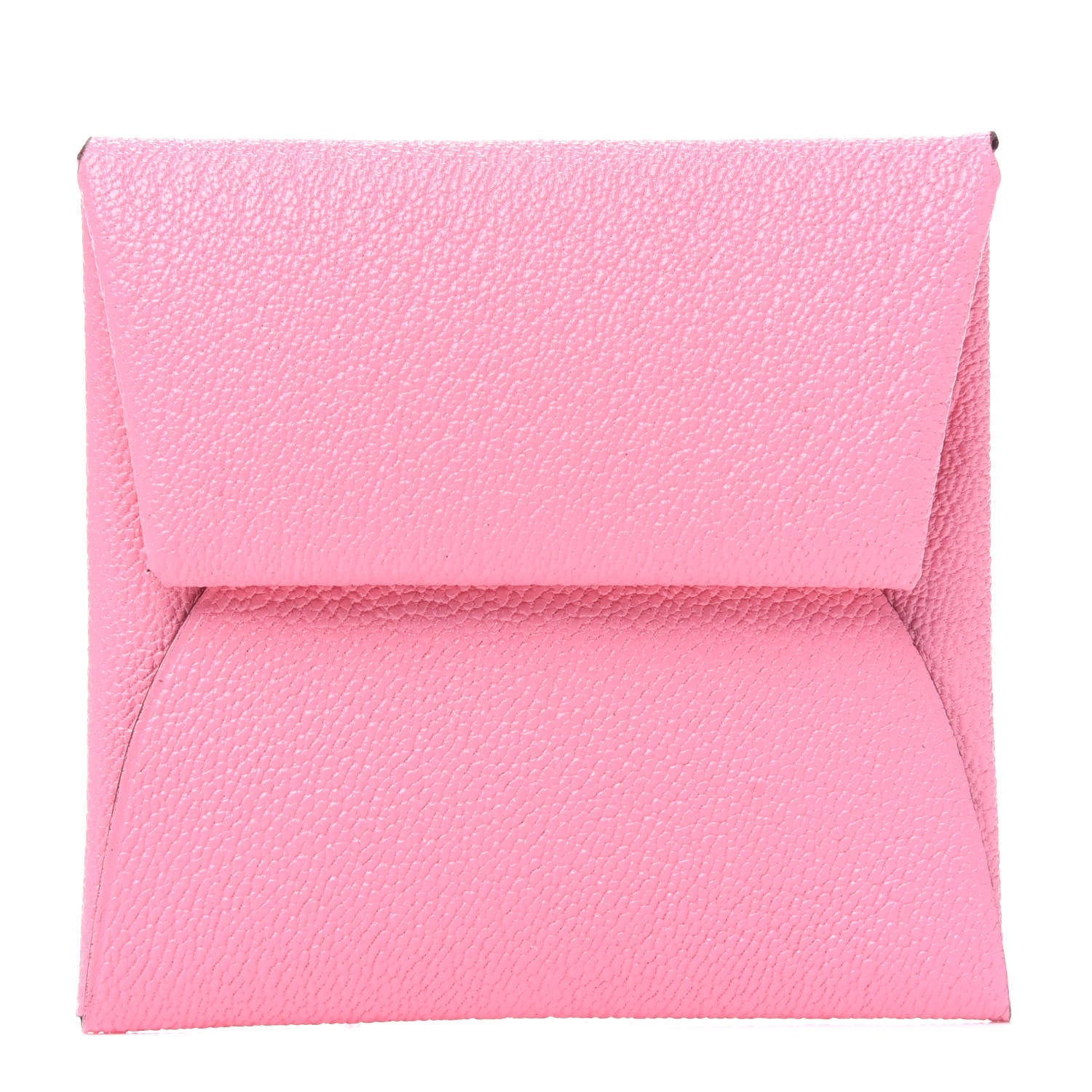 Hermes Chevre Mysore Verso Bastia Coin Purse Rose Ete Cuivre 1 of 9