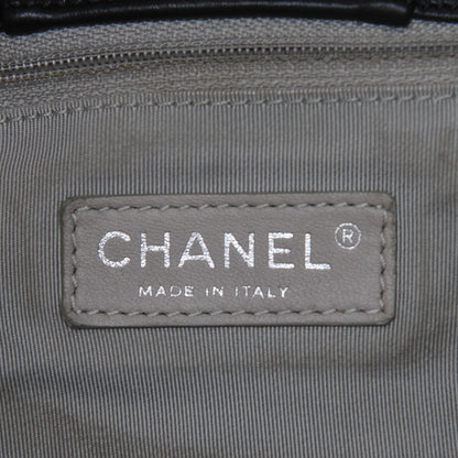 Chanel Calfskin Coco Bengal Open Accordion Tote Black 6 of 7