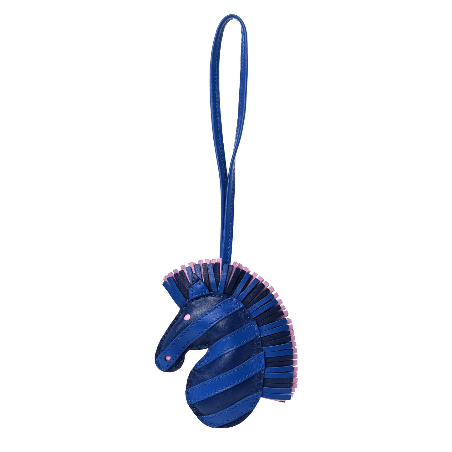 Milo Lambskin Geegee Savannah Bag Charm Bleu Saphir Bleu France Mauve Sylvestre