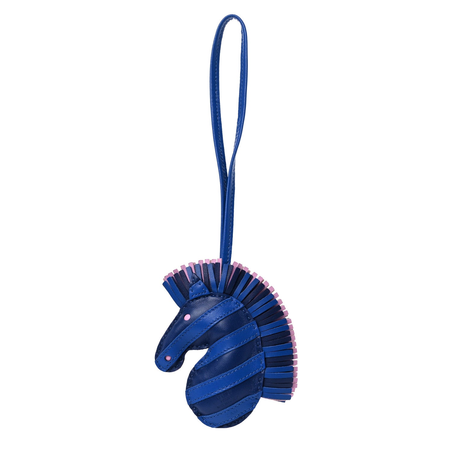 Hermes Milo Lambskin Geegee Savannah Bag Charm Bleu Saphir Bleu France Mauve Sylvestre 1 of 3