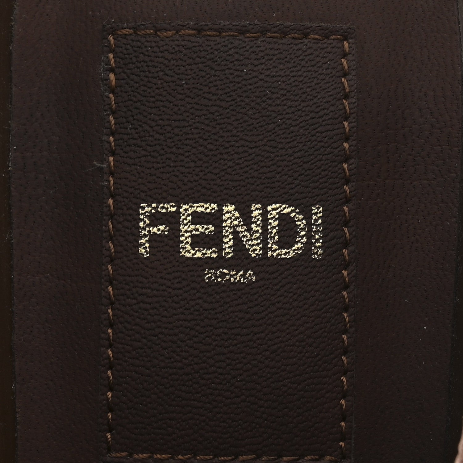 Fendi Vitello Abrasivato FF Cut Mules 37 Cuoio 7 of 9