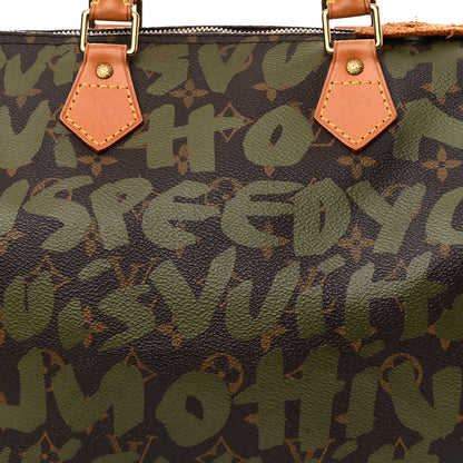 Louis Vuitton Monogram Graffiti Speedy 30 Kaki 8 of 15