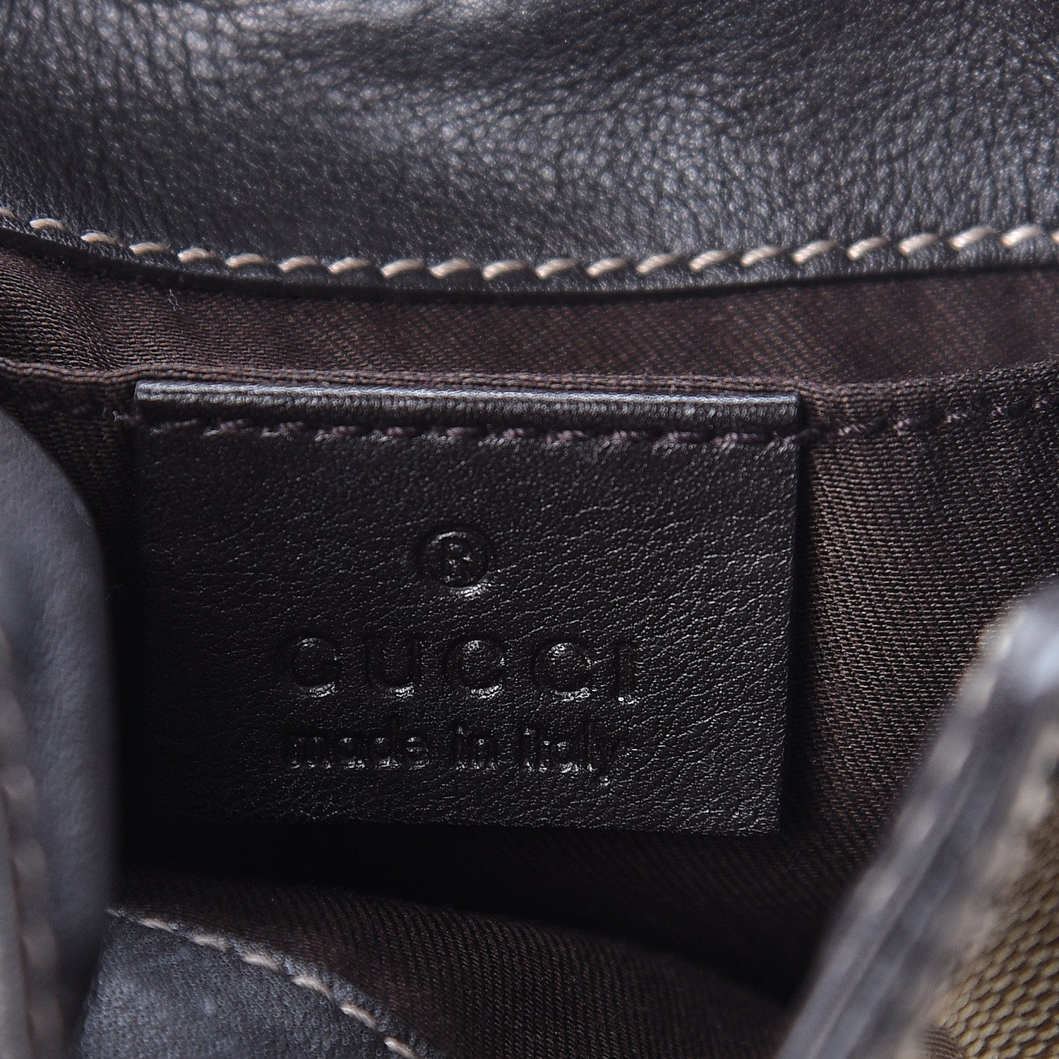 Gucci Monogram Mini Indy Top Handle Bag Dark Brown 7 of 11