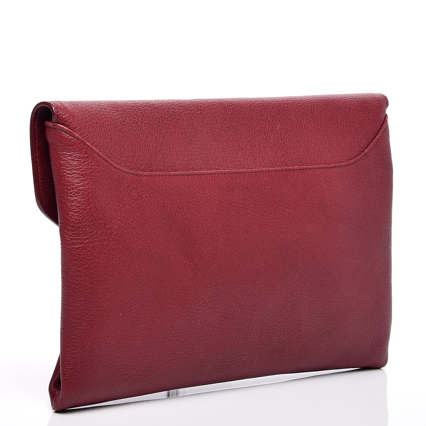 Sugar Goatskin Medium Antigona Envelope Clutch Burgundy