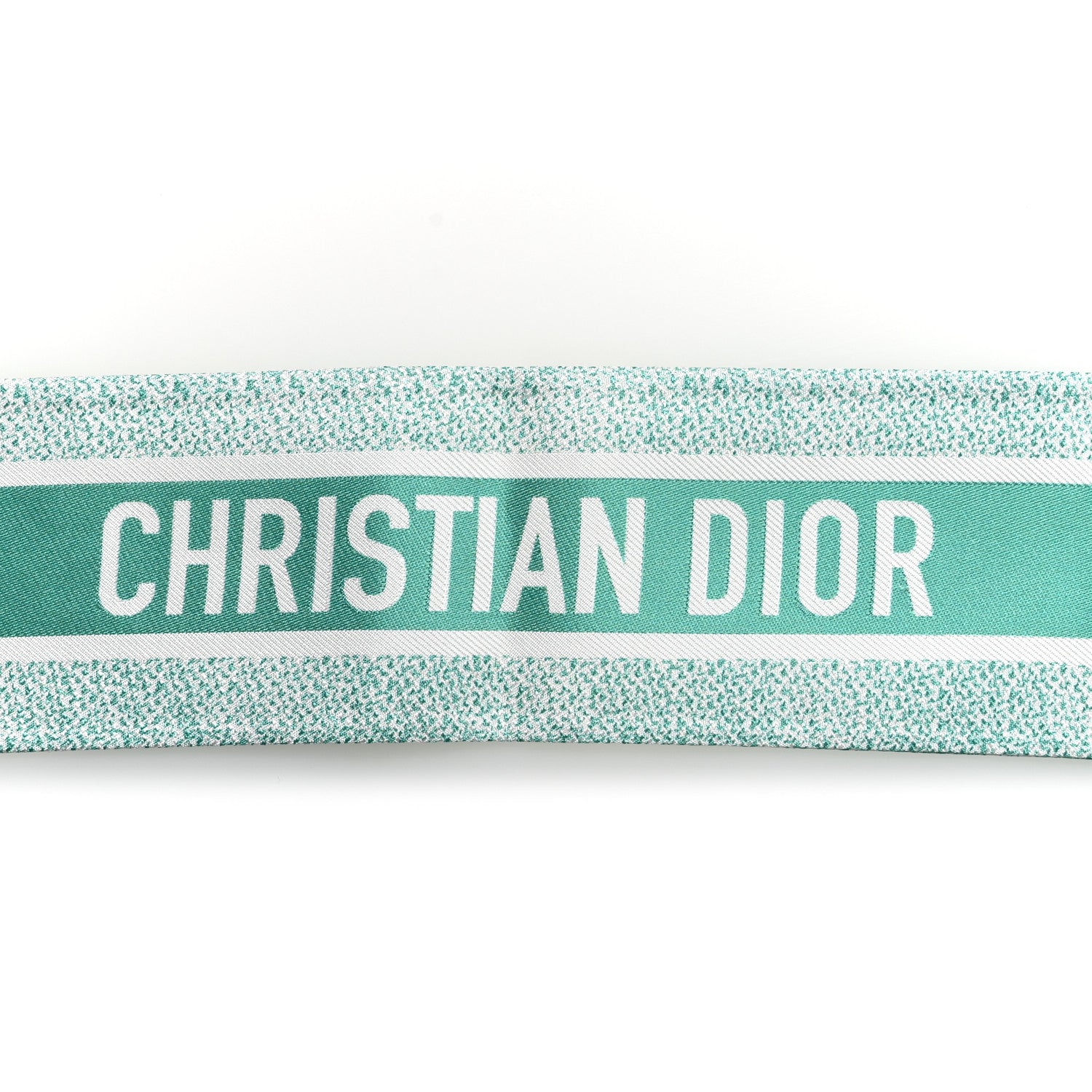 Christian Dior Silk Toile De Jouy Mitzah Scarf Green 3 of 4