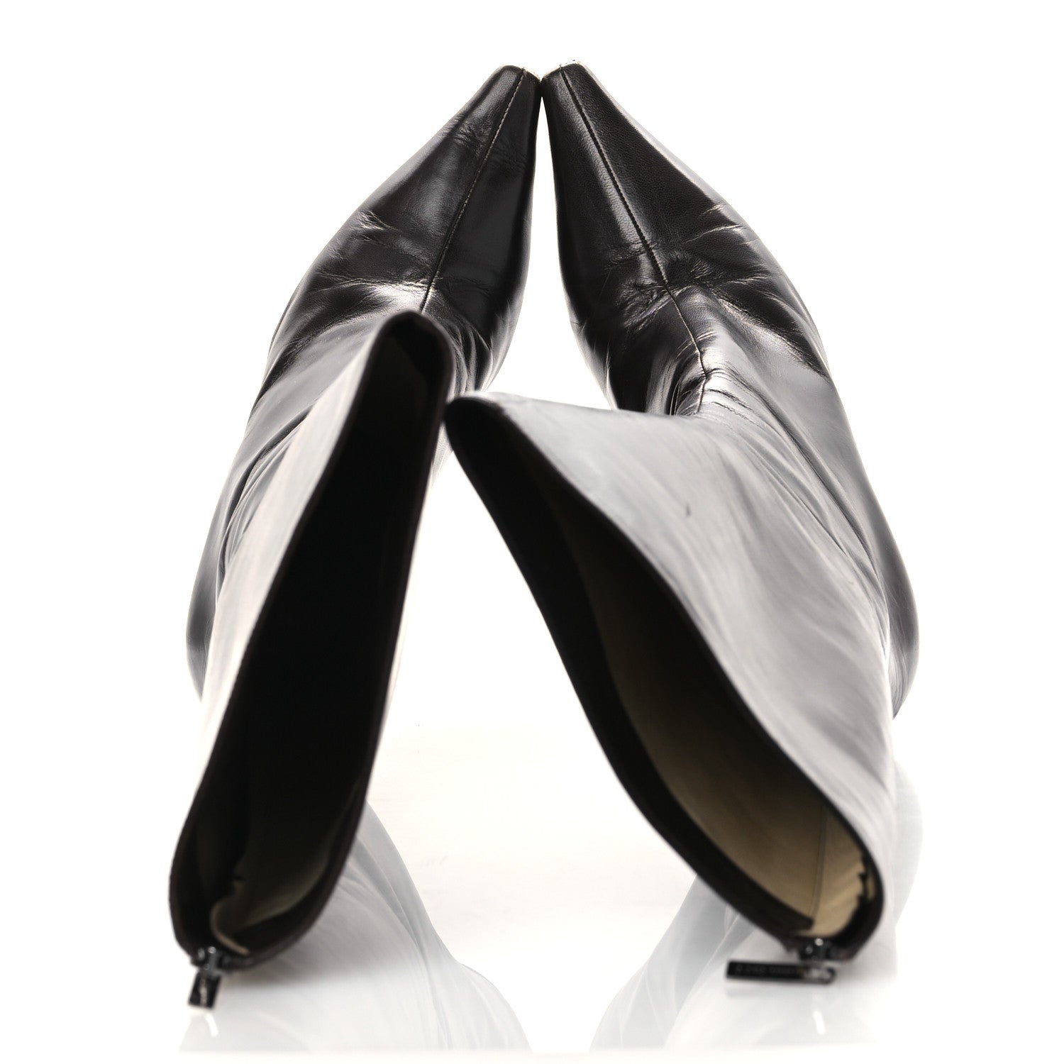 Jimmy Choo Kid Zip 85 Knee Boots 39 Coffee 2 of 15