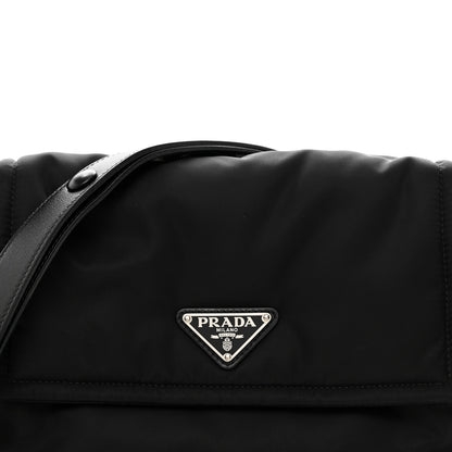 Prada Re-Nylon Vitello Padded Small Flap Shoulder Bag Black 5 of 11