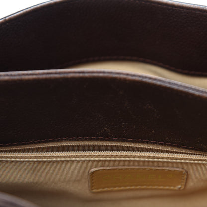 Chanel Calfskin Cerf Executive Shopper Tote Brown 18 of 21