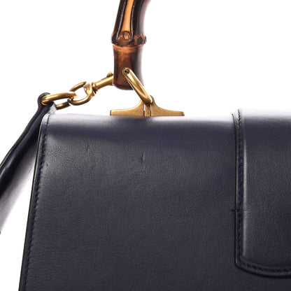 Gucci Moon Calfskin Bamboo Web Medium Dionysus Top Handle Bag Blue Emerald Hibiscus Red 10 of 14