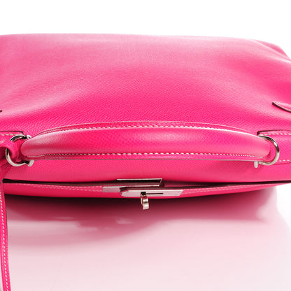 Hermes Epsom Kelly Retourne 35 Rose Tyrien Rubis 10 of 23