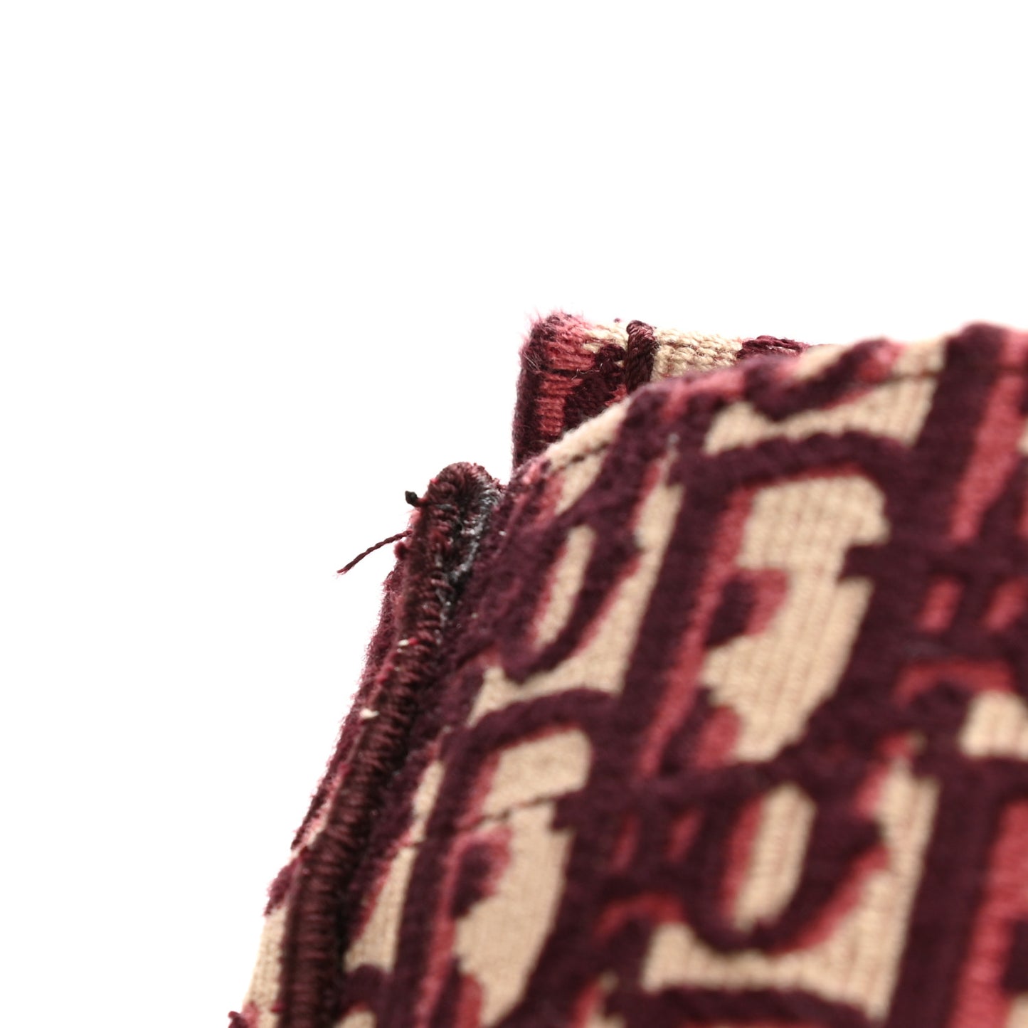 Oblique Medium Book Tote Burgundy Multicolor