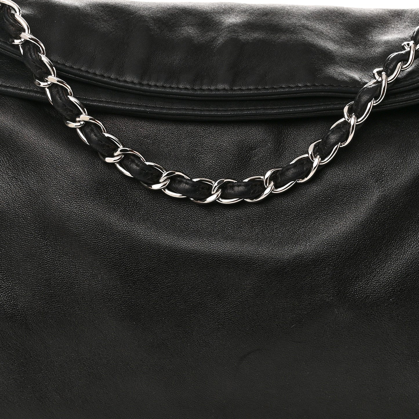 Lambskin Large Ultimate Soft Tote Black