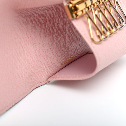 Louis Vuitton Damier Ebene Multicles 6 Key Holder Rose Ballerine 7 of 7