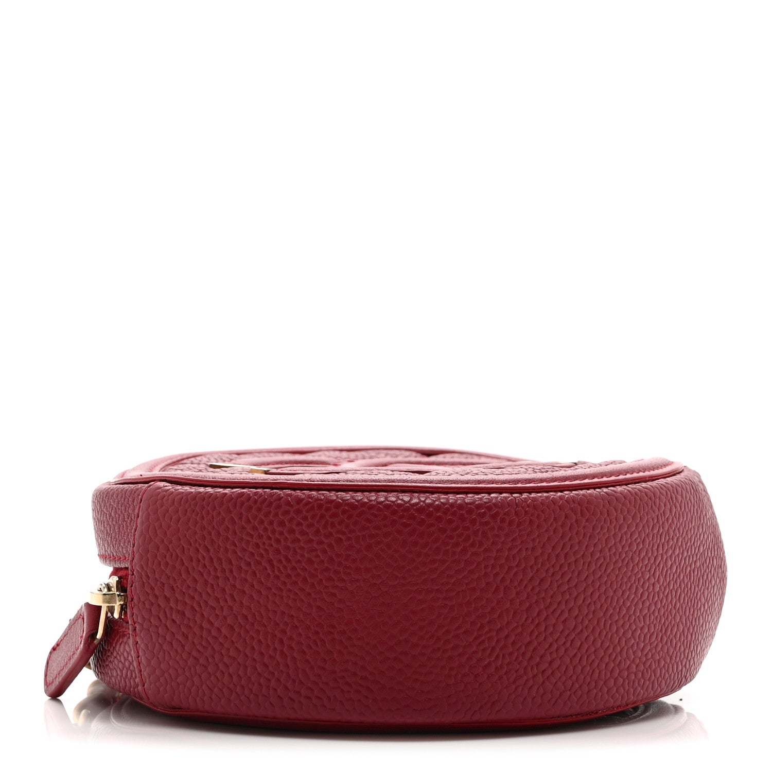 Chanel Caviar Quilted Round Filigree Crossbody Red 4 of 10