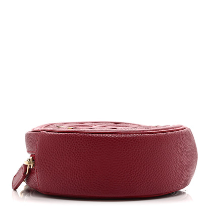 Chanel Caviar Quilted Round Filigree Crossbody Red 4 of 10