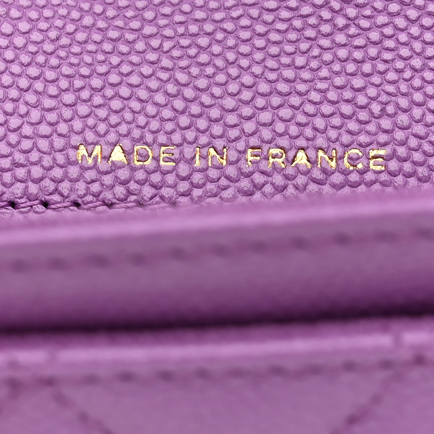 Chanel Caviar Quilted Flap Card Holder Wallet Purple 7 of 9