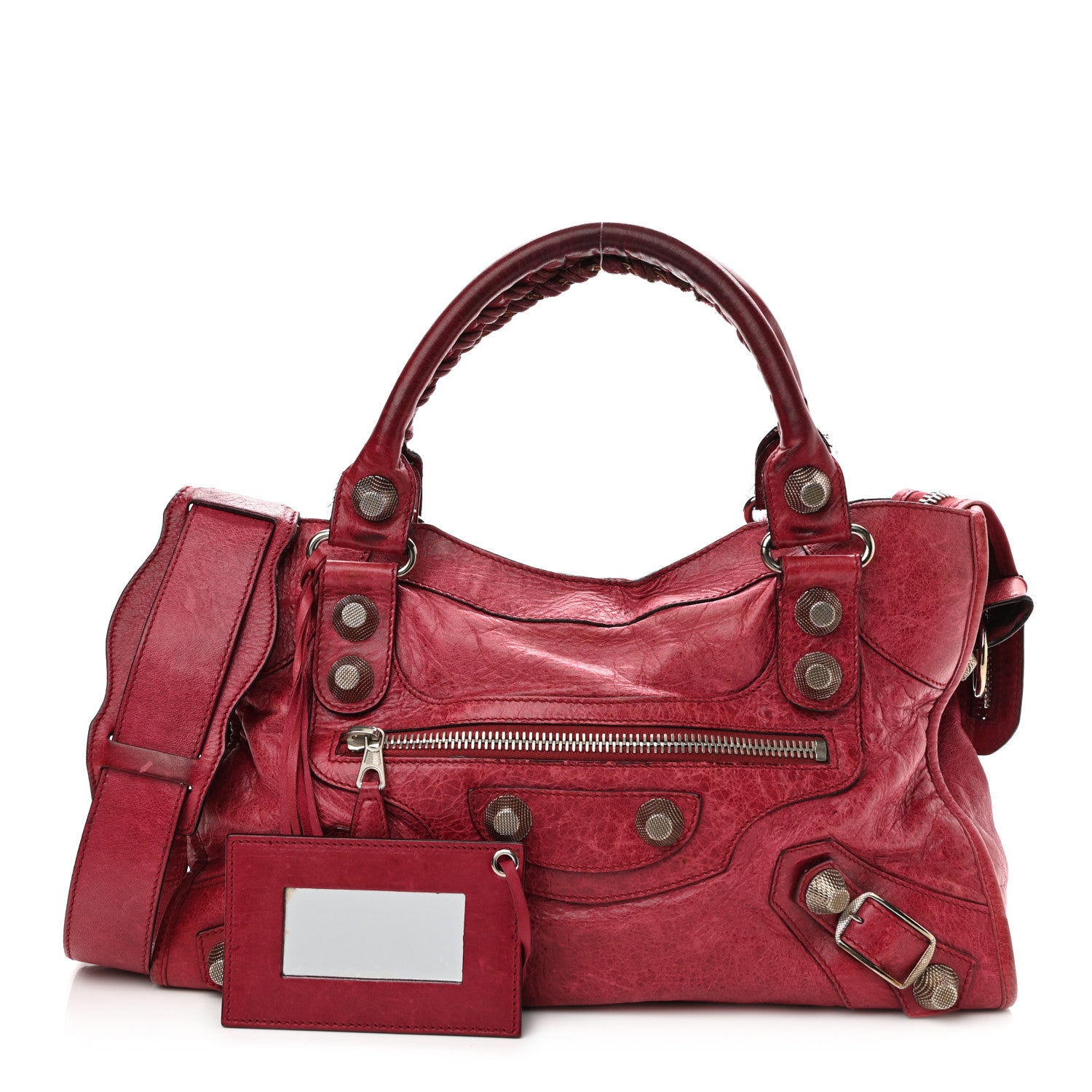 Balenciaga Agneau Giant 21 Silver Hardware City Pourpre 1 of 13