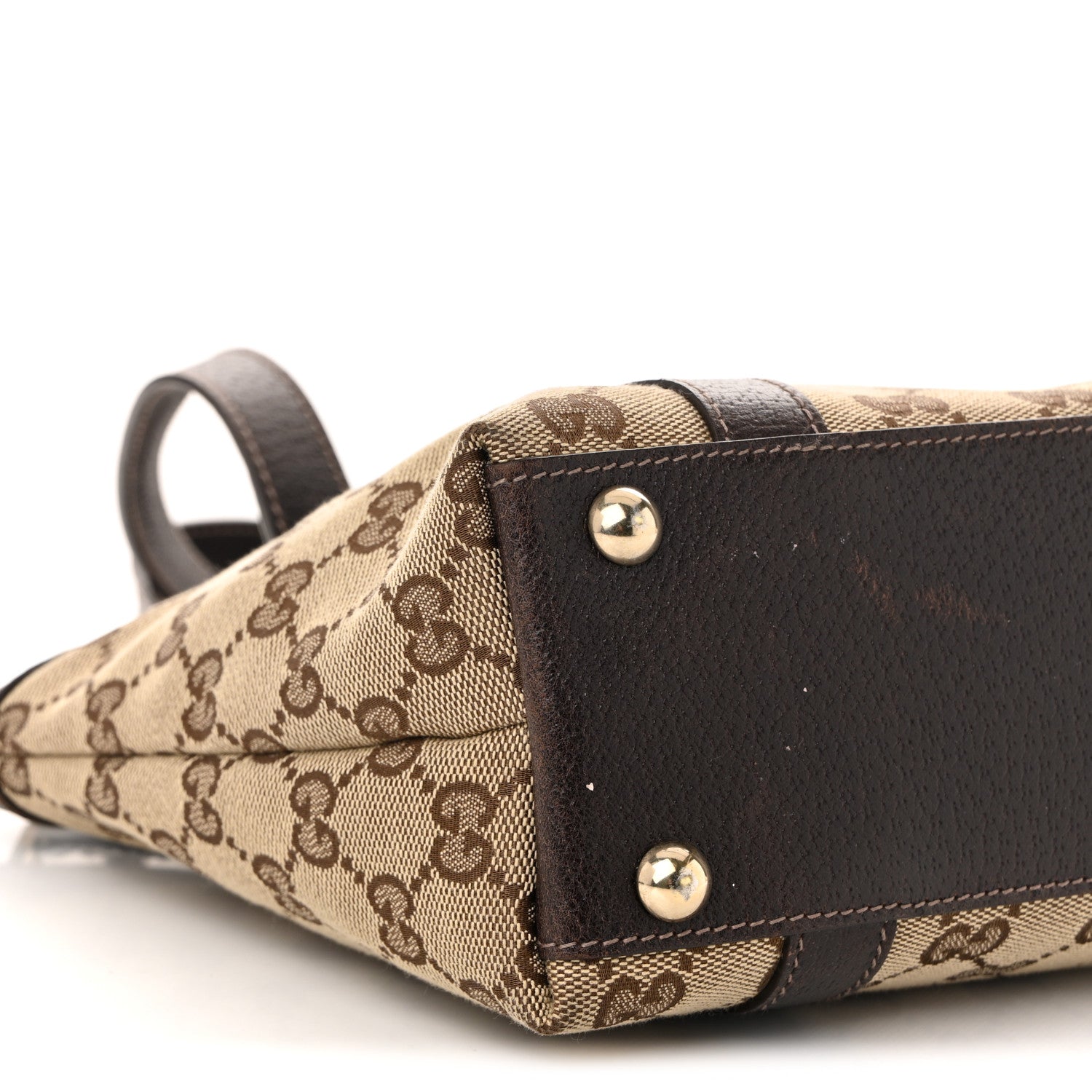 Gucci Monogram Small Abbey Tote Dark Brown 9 of 10