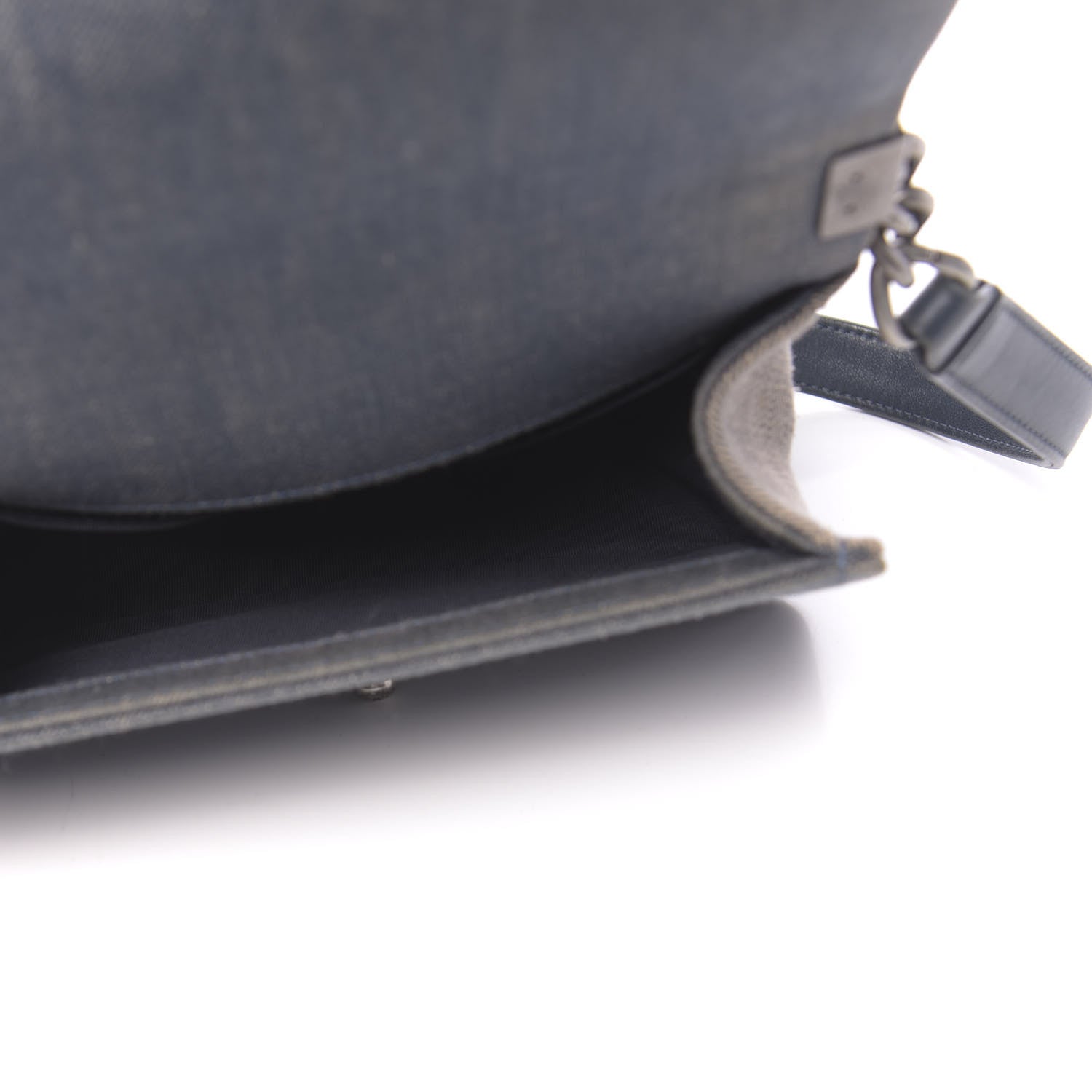 Chanel Denim Chevron Small Boy Flap Blue 5 of 16