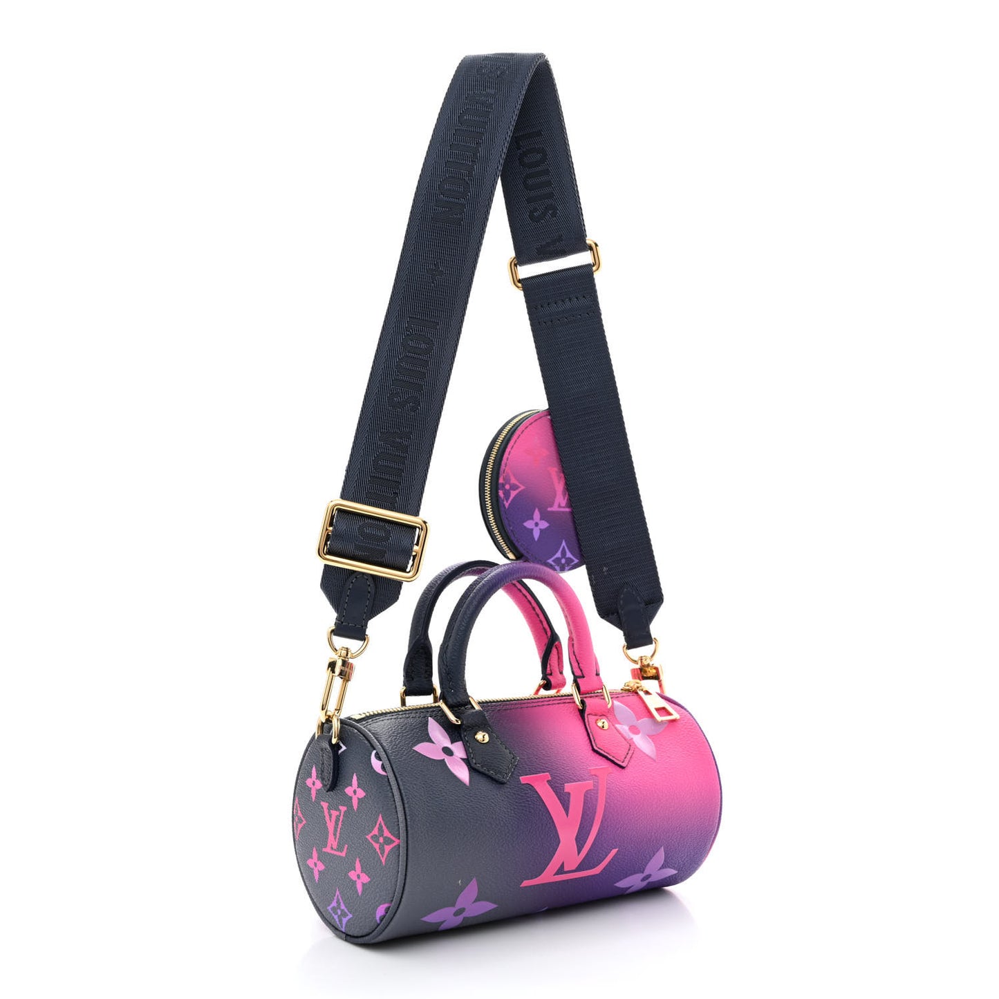 Monogram Giant Spring In The City Papillon BB Midnight Fuchsia