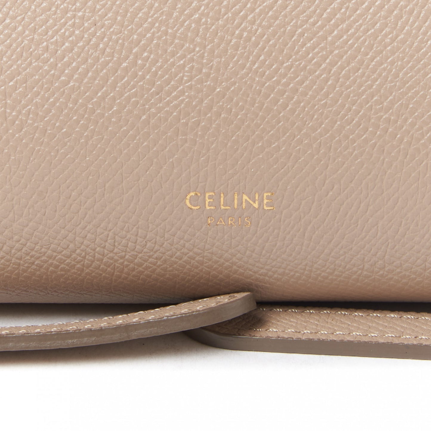 Grained Calfskin Nano Belt Bag Light Taupe