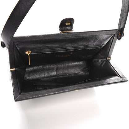 Chanel Caviar Frame Evening Bag Black 7 of 29