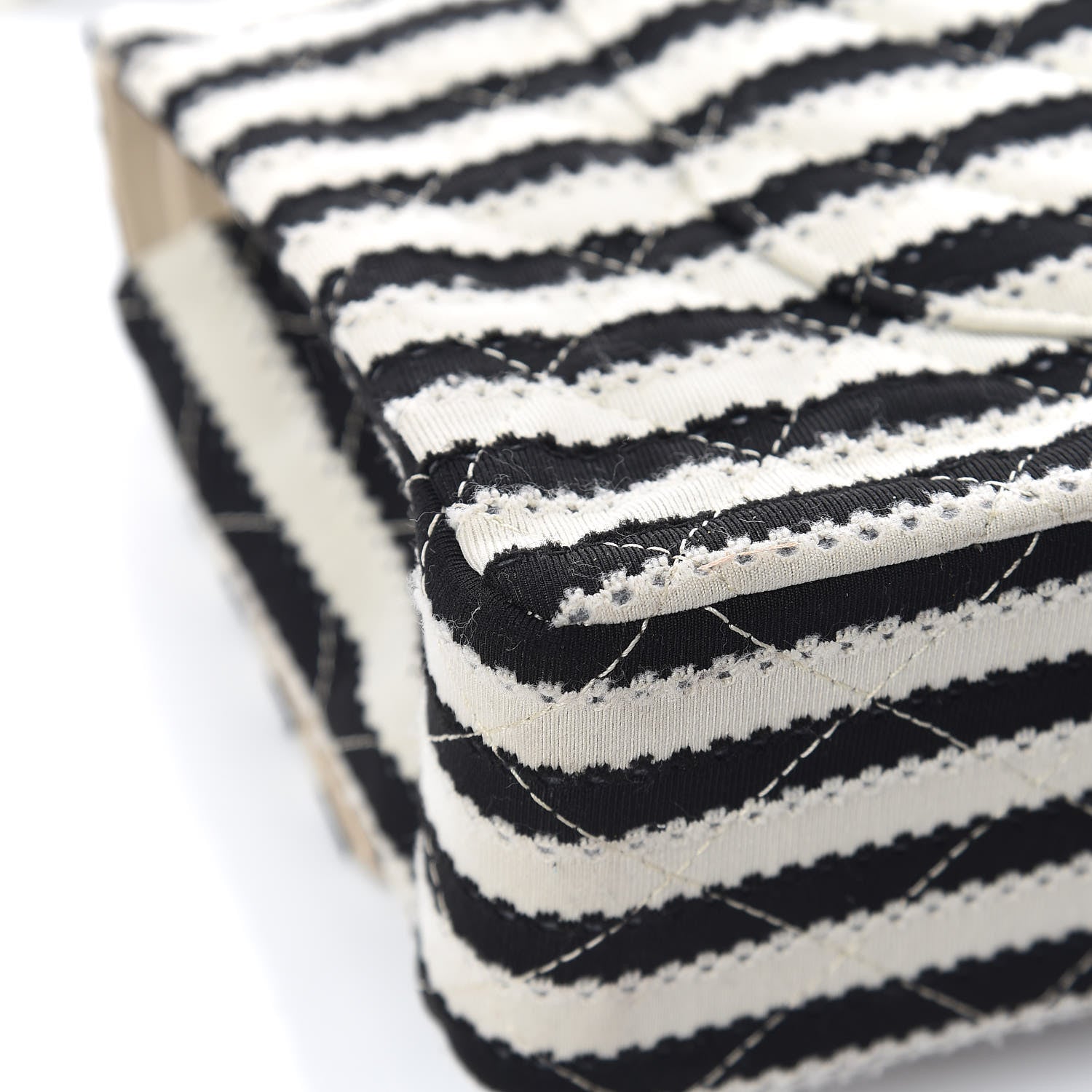 Chanel Jersey Quilted Medium Coco Sailor Flap Black White 20 of 20