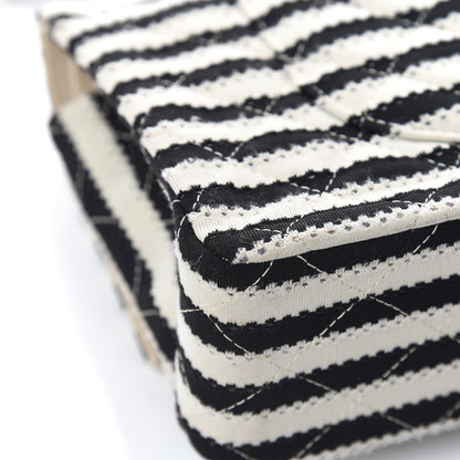 Chanel Jersey Quilted Medium Coco Sailor Flap Black White 20 of 20