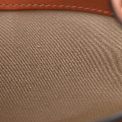 Chloe Calfskin Crocodile Embossed Small Tess Bag Chestnut 12 of 14