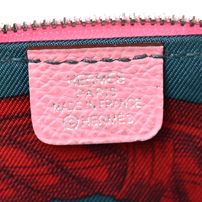 Hermes Epsom Silk'in Coin Purse  5P Pink 6 of 11
