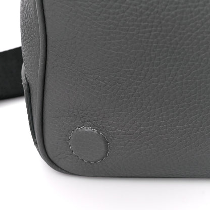 Burberry Calfskin Logo Messenger Charcoal Grey 14 of 16