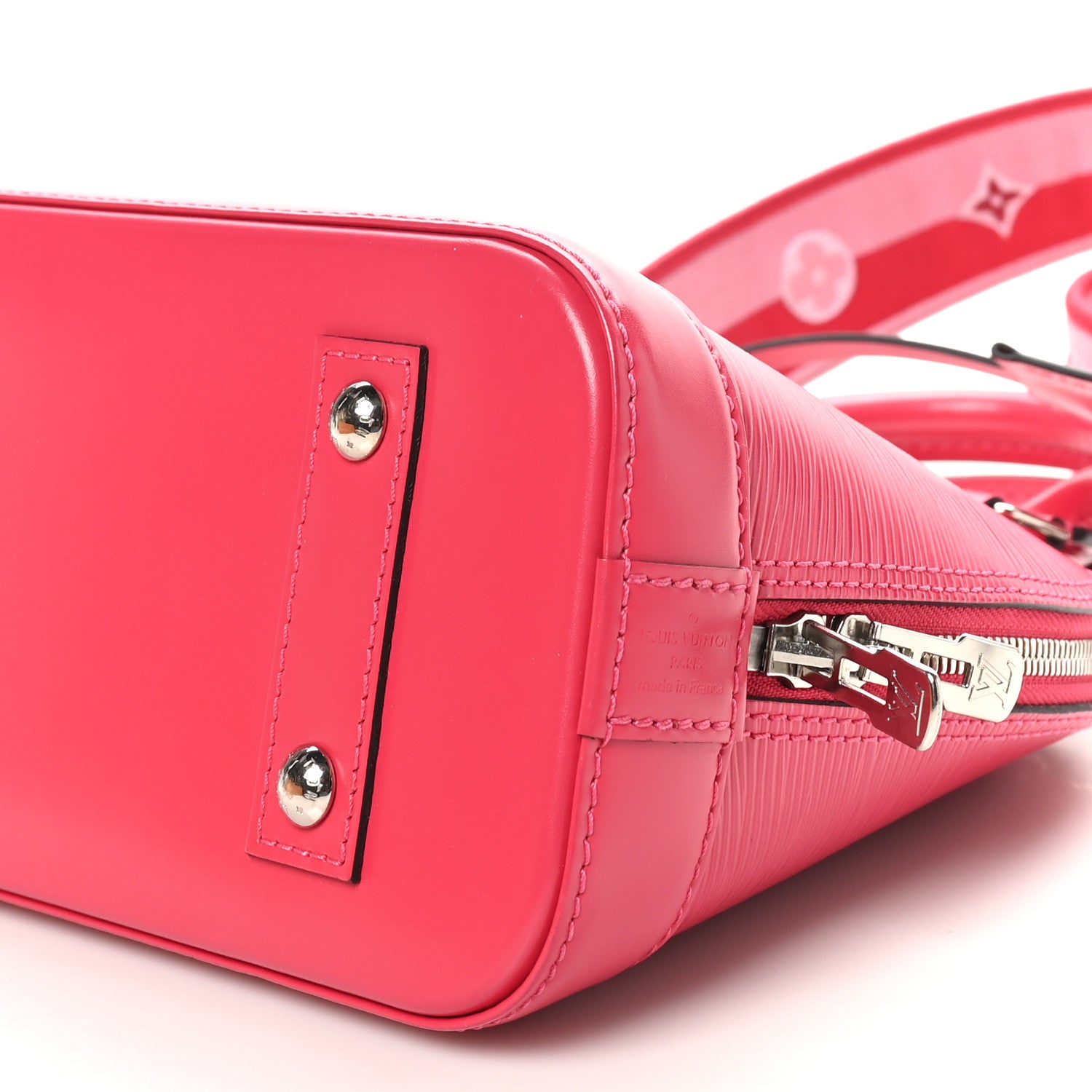 Louis Vuitton Epi Jacquard Alma BB Rose Pondicherry 9 of 10