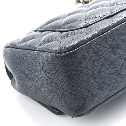Chanel Caviar Quilted Mini Rectangular Flap Dark Grey 11 of 12