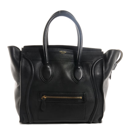 Celine Smooth Calfskin Mini Luggage Black 1 of 18