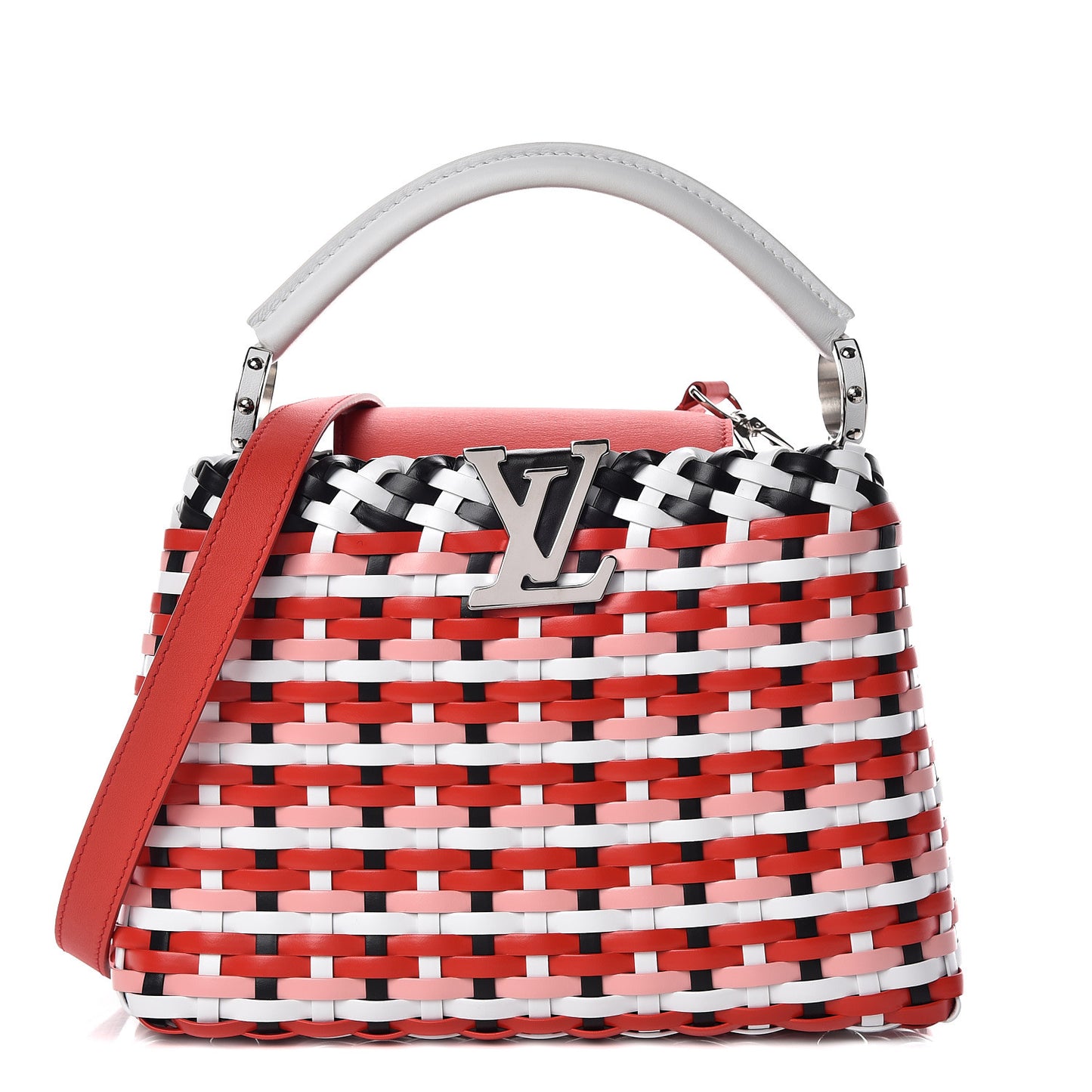 Taurillon Calfskin Guinguette Capucines BB Rouge