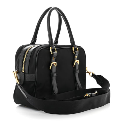 Prada Tessuto Nylon Saffiano Bauletto Black 3 of 14
