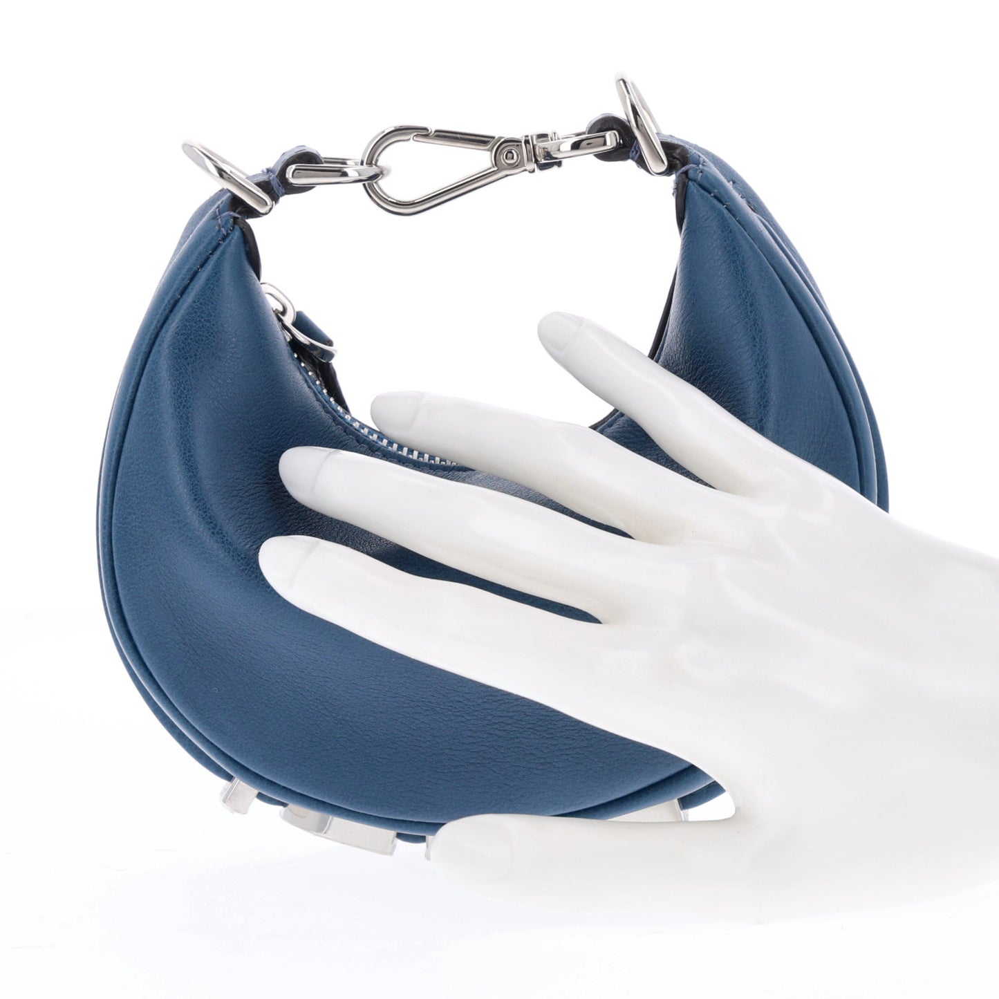 Vitello Grace Matte Nano Fendigraphy Hobo Charm Mirto