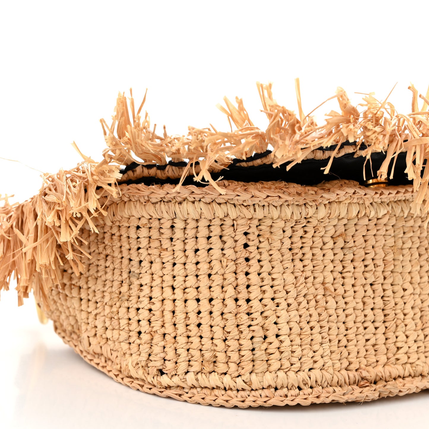 Raffia Crochet Shoulder Bag Natural