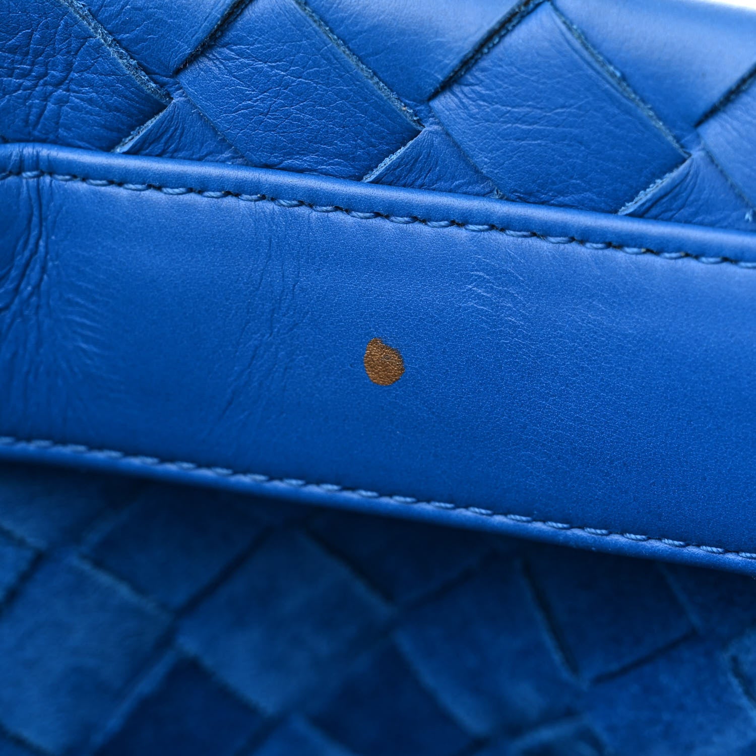 Bottega Veneta Nappa Intrecciato Small Fold Crossbody Messenger Cobalt 9 of 9