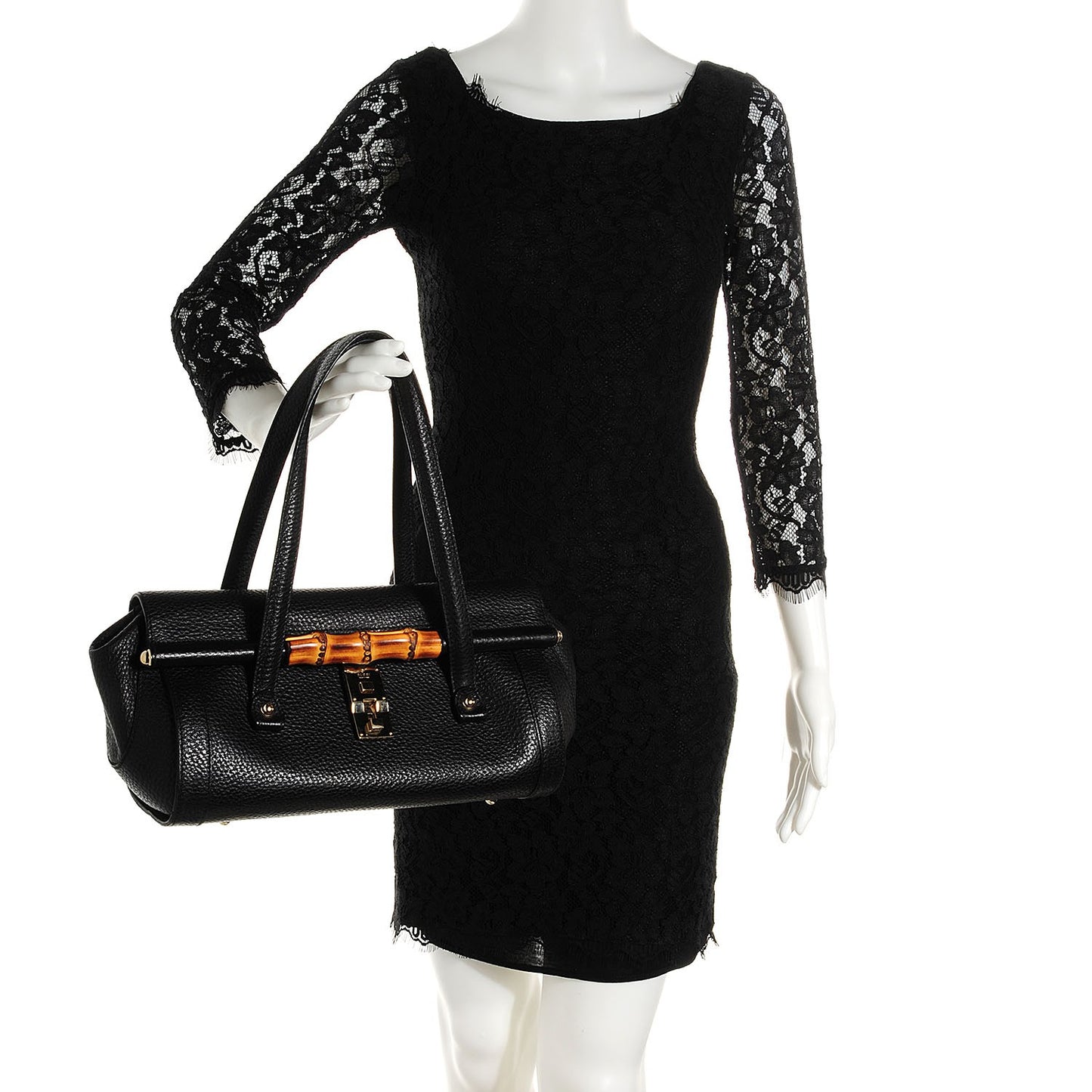 Leather Bamboo Bullet Black