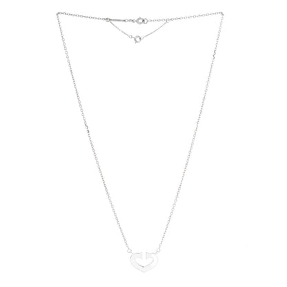Cartier 18K White Gold Medium Hearts and Symbols Necklace 2 of 4