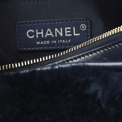 Chanel Shearling Small Gabrielle Hobo Navy 5 of 9