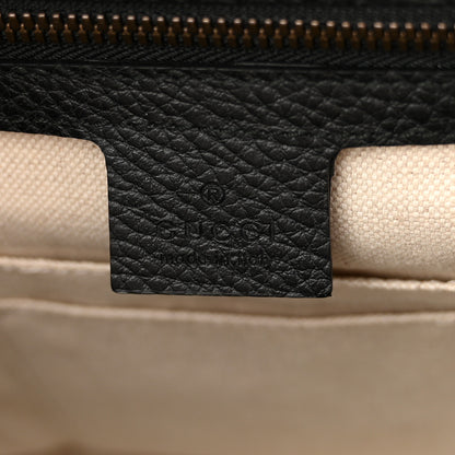 Gucci Dollar Calfskin GG Marmont Briefcase Black 5 of 9