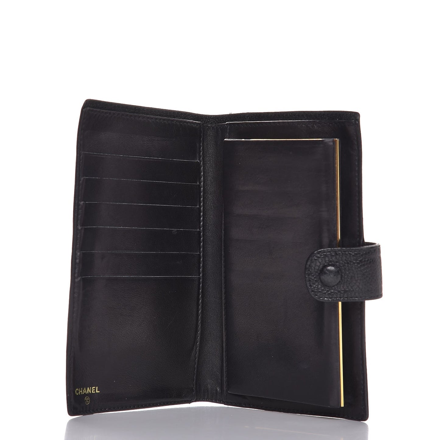 Caviar Timeless CC French Wallet Black
