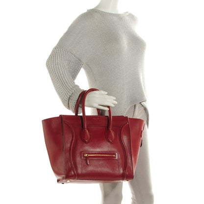 Celine Palmelato Mini Luggage Red 2 of 9