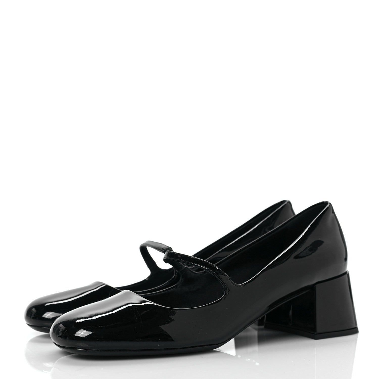 Prada Patent Mary Jane 45mm Pumps 39.5 Black 3 of 8