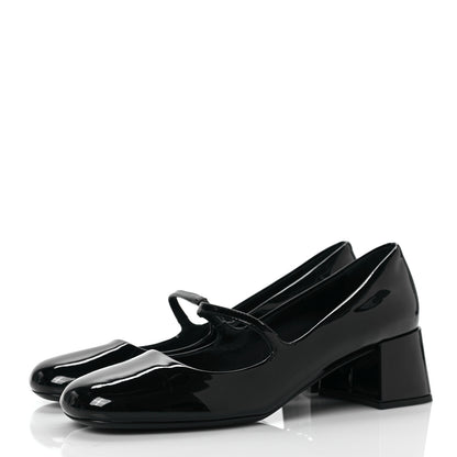 Prada Patent Mary Jane 45mm Pumps 39.5 Black 3 of 8